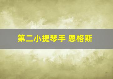 第二小提琴手 恩格斯